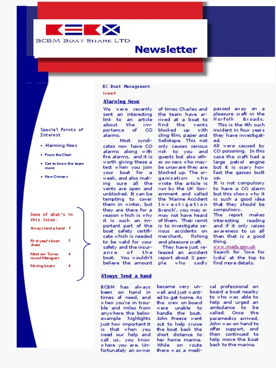 Spring Newsletter 2018